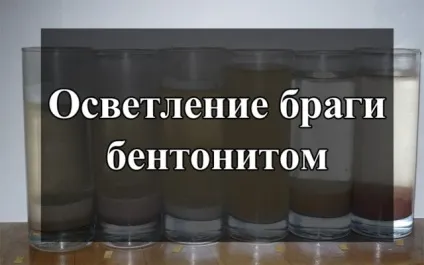Освітлення браги бентонітом плюси і мінуси, відео, інструкція (спеціалізованих магазинах виноробів) Освітлення браги бентонітом плюси і мінуси, відео, інструкція