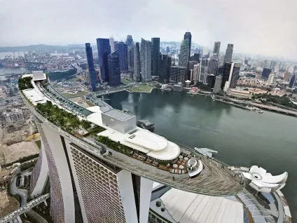 Готель marina bay sands в Сінгапурі басейн на краю безодні, фото новини (рекорди) Готель marina bay sands в Сінгапурі басейн на краю безодні, фото новини