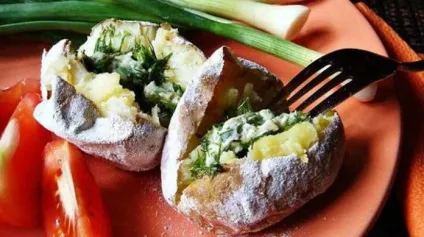 Печена картопля як на багатті (печена) Печена картопля як на багатті