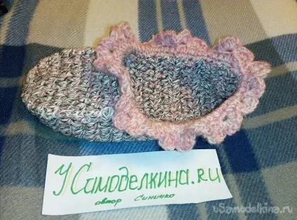 Щільні тапочки-підслідники гачком (гачком) Щільні тапочки-підслідники гачком