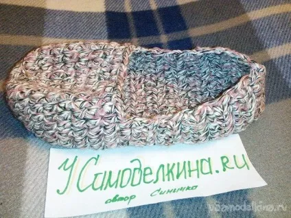 Щільні тапочки-підслідники гачком (гачком) Щільні тапочки-підслідники гачком