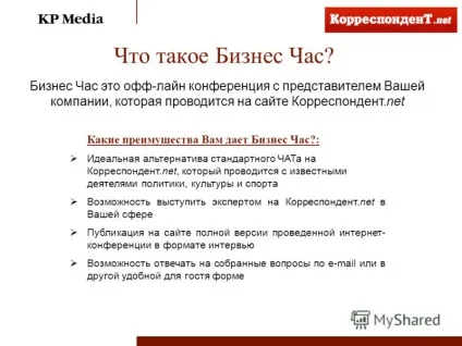 Презентація на тему бізнес годину на