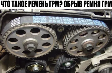 Ремінь грм в автомобілі, посібник автомобіліста (може статися обрив ременя) Ремінь грм в автомобілі, посібник автомобіліста