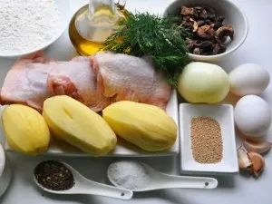 Рецепт курника з листкового тіста (курника) Рецепт курника з листкового тіста