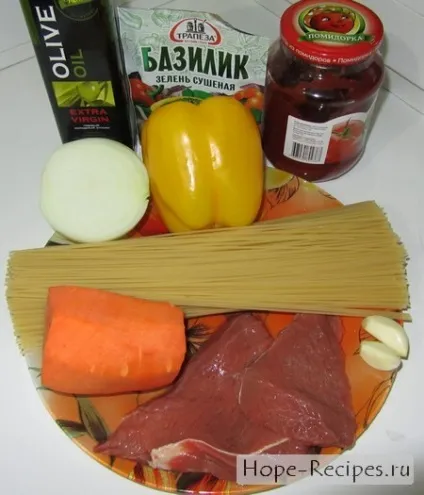 Рецепт пасти з соусом і шматочками яловичини «рецепти надії (соусом) Рецепт пасти з соусом і шматочками яловичини «рецепти надії