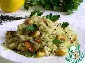Салат з куркою і вешенками