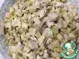 Салат з куркою і вешенками