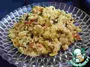 Салат з куркою і вешенками