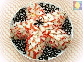 Салати з крабовими паличками (крабовими) Салати з крабовими паличками