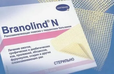 Серветки для лікування трофічних виразок на ногах