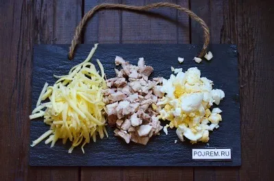 Салат - ніжний - з ананасом і куркою - покроковий рецепт з фото як приготувати