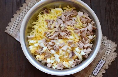 Салат - ніжний - з ананасом і куркою - покроковий рецепт з фото як приготувати