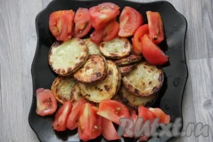 Салат з помідорами і смаженими кабачками - рецепт з фото (кабачками) Салат з помідорами і смаженими кабачками - рецепт з фото