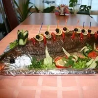 Сьомга, запечена в духовці цілком - як приготуємо (готуємо в мультиварці) Сьомга, запечена в духовці цілком - як приготуємо