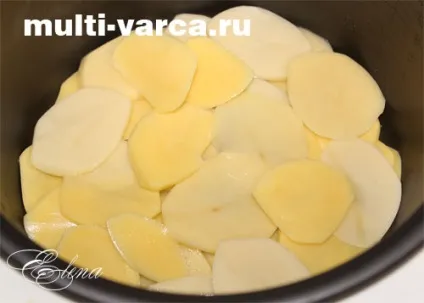 Сьомга, запечена з картоплею в мультиварці (сьомга. Запечена червона риба) Сьомга, запечена з картоплею в мультиварці