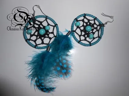 Сережки ловці снів, ok-handmade