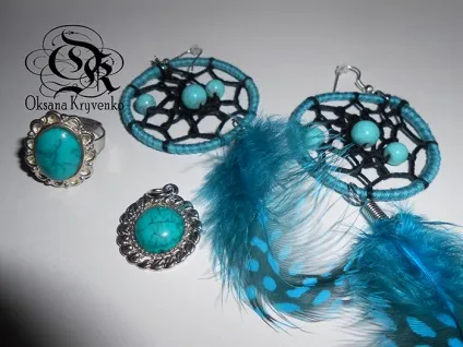 Сережки ловці снів, ok-handmade