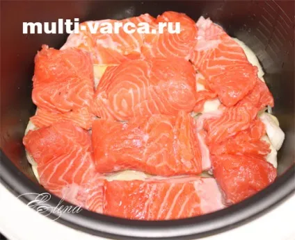 Сьомга, запечена з картоплею в мультиварці (мультиварці) Сьомга, запечена з картоплею в мультиварці