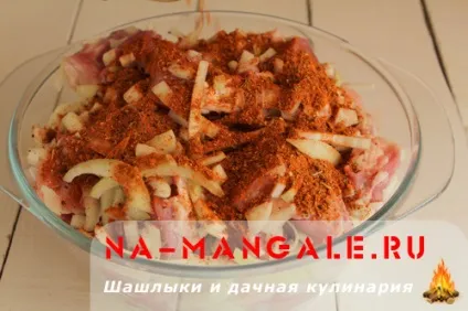 Шашлик зі свинячої шийки - маринад і рецепт з фото (шийки) Шашлик зі свинячої шийки - маринад і рецепт з фото