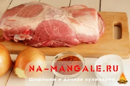 Шашлик зі свинячої шийки - маринад і рецепт з фото (маринад) Шашлик зі свинячої шийки - маринад і рецепт з фото