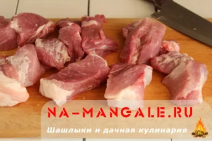 Шашлик зі свинячої шийки - маринад і рецепт з фото (шийки) Шашлик зі свинячої шийки - маринад і рецепт з фото