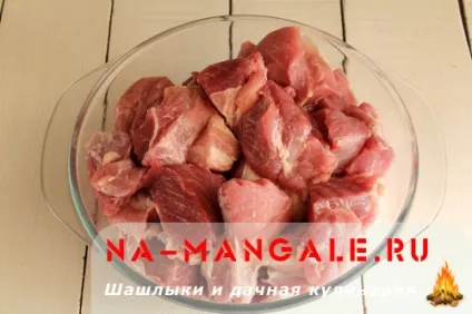 Шашлик зі свинячої шийки - маринад і рецепт з фото (шашлик) Шашлик зі свинячої шийки - маринад і рецепт з фото