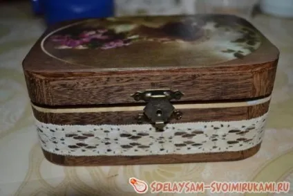 Шкатулка в стилі вінтаж, майстер-клас своїми руками (своїми) Шкатулка в стилі вінтаж, майстер-клас своїми руками