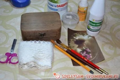 Шкатулка в стилі вінтаж, майстер-клас своїми руками (шкатулка) Шкатулка в стилі вінтаж, майстер-клас своїми руками