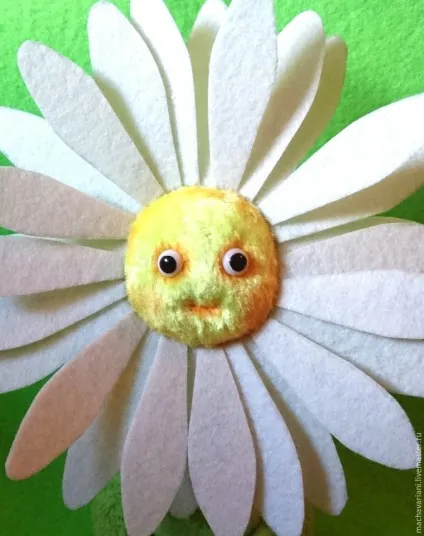 Шиємо милу ромашку-тедді - ярмарок майстрів - ручна робота, handmade (дріт) Шиємо милу ромашку-тедді - ярмарок майстрів - ручна робота, handmade