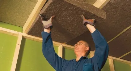 Шумоізоляція стелі в квартирі під натяжна стеля (стелю) Шумоізоляція стелі в квартирі під натяжна стеля
