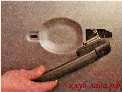 Зняття зовнішньої ручки дверей калини (зовнішньої ручки дверей) Зняття зовнішньої ручки дверей калини