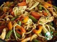 Спагеті з куркою і овочами - прості рецепти (Спагеті куркою овочами) Спагеті з куркою і овочами - прості рецепти