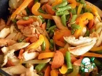 Спагеті з куркою і овочами - прості рецепти (Спагеті куркою овочами) Спагеті з куркою і овочами - прості рецепти