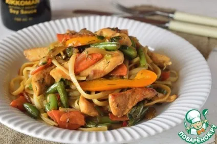 Спагеті з куркою і овочами - прості рецепти (Спагеті куркою овочами) Спагеті з куркою і овочами - прості рецепти