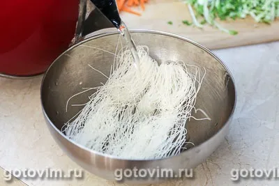 Спрінг роли з куркою і овочами (овочами) Спрінг роли з куркою і овочами