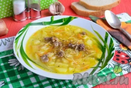Суп з тушонки з картоплею і вермішеллю - рецепт з фото