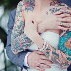 Весільні фото татуйованих людей (татуйованих) Весільні фото татуйованих людей