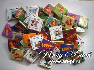 Весільний шоколад з фото на замовлення