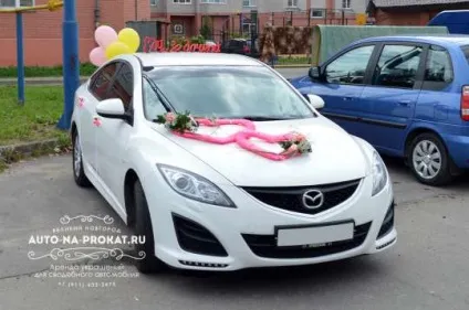 Весільні прикраси на машину, оформлення весільного автомобіля, прокат весільних прикрас авто,
