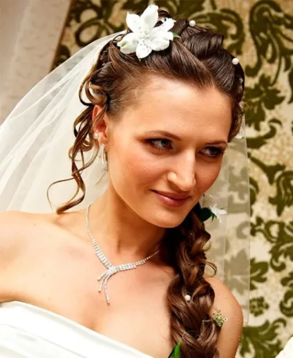 Весільні зачіски з фатою - фото 2017 року новинки (зачіски) Весільні зачіски з фатою - фото 2017 року новинки