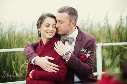 Тетяна і антон весілля кольору бургунди