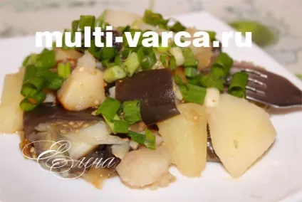 Тушковані баклажани з картоплею в мультиварці (картоплею) Тушковані баклажани з картоплею в мультиварці