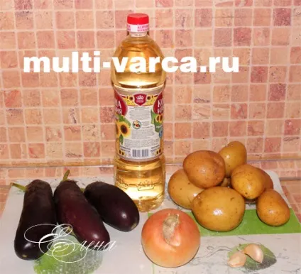 Тушковані баклажани з картоплею в мультиварці (баклажани з картоплею в мультиварці) Тушковані баклажани з картоплею в мультиварці