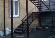 Вуличні сходи на другий поверх для дачі, в приватний будинок, протиковзка гумова плитка, (другий) Вуличні сходи на другий поверх для дачі, в приватний будинок, протиковзка гумова плитка,