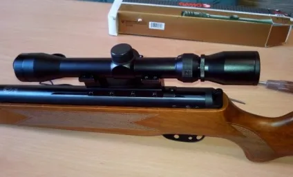 Приєднання оптичного прицілу на пневматичну гвинтівку hatsan 55s, Сайга (оптичний) Приєднання оптичного прицілу на пневматичну гвинтівку hatsan 55s, Сайга
