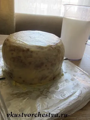 Вертикальний торт букет бузку