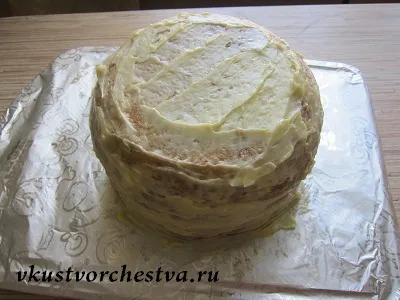 Вертикальний торт букет бузку