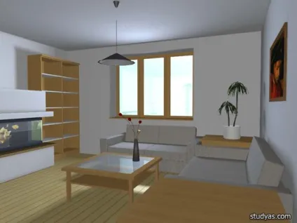 Візуалізація в archicad, школа (кімната) Візуалізація в archicad, школа