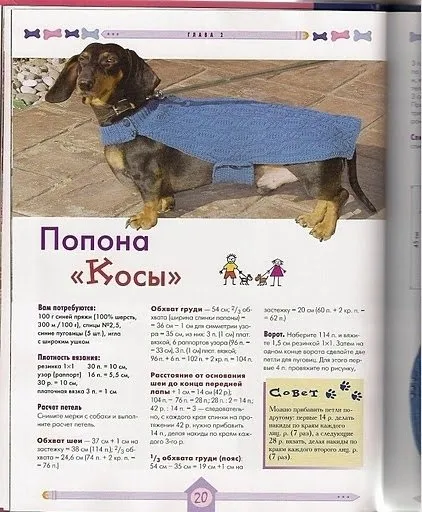 Вяжем для собак своїми руками