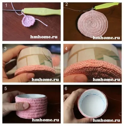 В'язана шкатулка з полуницею - домашній hand-made (накиду замикаються кільце) В'язана шкатулка з полуницею - домашній hand-made